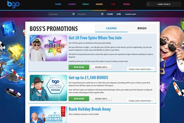 bgo NZ promotions